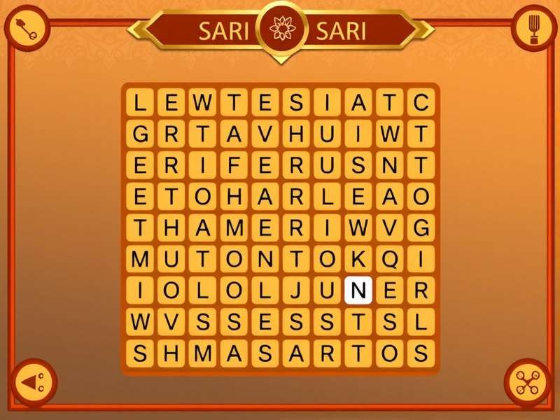 Sari Word Search Game Interface